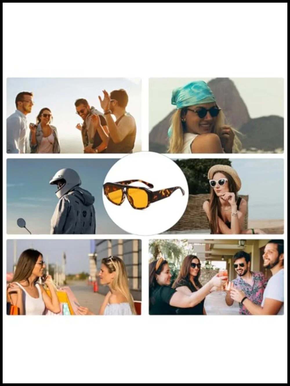 Retro Pilot Sunglasses for Women Men Double Bridge Chunky Vintage Shades UV400